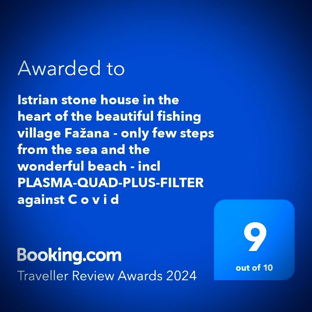 Istrian Stone House In The Heart Of The Beautiful Fishing Village Fazana - Only Few Steps From The Sea And The Wonderful Beach - Incl Plasma-Quad-Plus-Filter Against C O V I D Luaran gambar